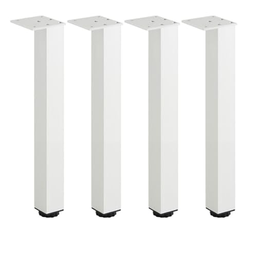 AQIOERH Möbelfüße, verstellbare quadratische Schrankfüße, Aluminium-Stützfüße, Kissen, Sofa, Couchtisch möbelfüße stützfuß(Silver 30cm) von AQIOERH