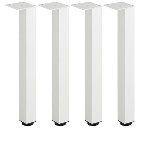 AQIOERH Möbelfüße, verstellbare quadratische Schrankfüße, Aluminium-Stützfüße, Kissen, Sofa, Couchtisch möbelfüße stützfuß(Silver 35cm) von AQIOERH