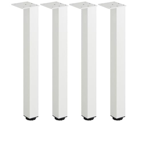 AQIOERH Möbelfüße, verstellbare quadratische Schrankfüße, Aluminium-Stützfüße, Kissen, Sofa, Couchtisch möbelfüße stützfuß(Silver 40cm) von AQIOERH
