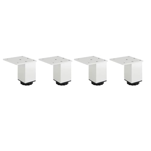 AQIOERH Möbelfüße, verstellbare quadratische Schrankfüße, Aluminium-Stützfüße, Kissen, Sofa, Couchtisch möbelfüße stützfuß(Silver 6cm) von AQIOERH