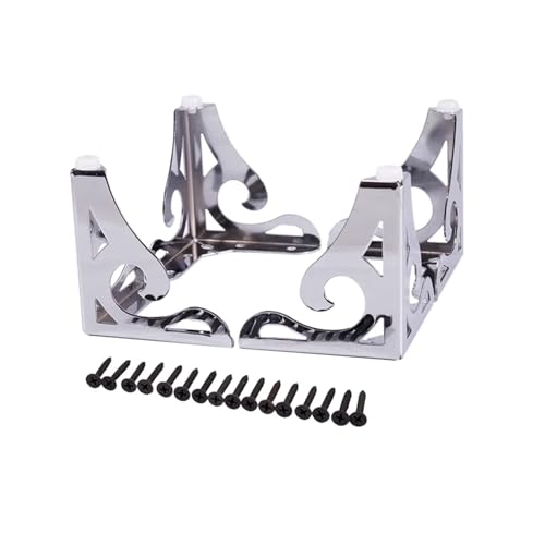 Ausgehöhlte Moderne Möbel-Sofabeine aus Metall for Sofa, Tisch, Schrank, Schrank, 4er-Set (10 cm) möbelfüße stützfuß von AQIOERH