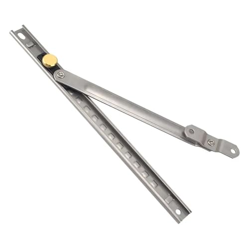 Begrenzer für Flügelfenster Edelstahl Fenster Unterstützung Winddicht Restrictor Brace Winkel Controller Zwickel Feste Klammer Stopper(10inch-Style 2) von AQIOERH