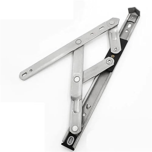 Begrenzer für Flügelfenster Verdickter Viergelenk-Gleithalter aus Edelstahl 304 for flache, offene Türen und Fenster. Push-Pull-Fensterstrebenhalterung, Türscharnier(Color 1) von AQIOERH