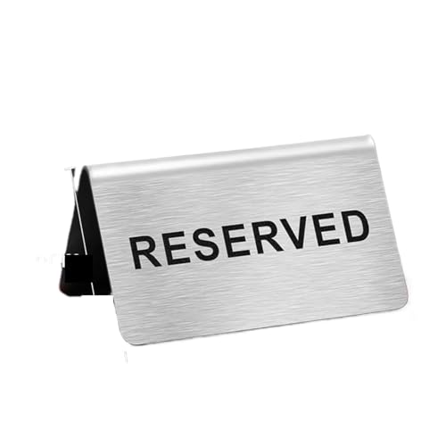 Edelstahl Restaurant Tisch Reserviert Zeichen Hochzeit Anzahl Stehen Sitzplätze Warnung Nicht Rauchen(Color3) von AQIOERH