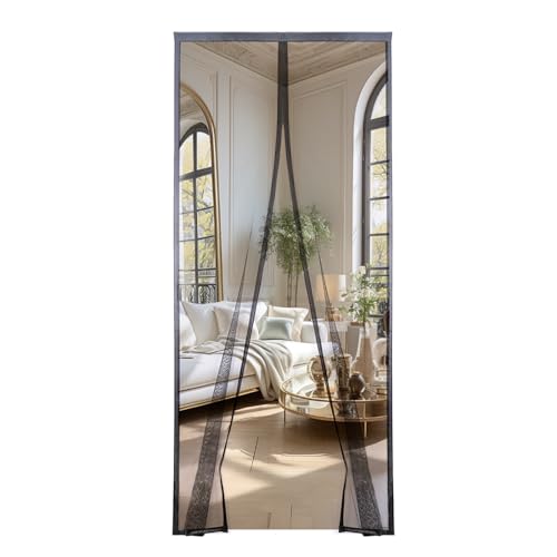 AQKaki Fliegengitter Tür Magnet 100x225cm, Neue Solide Polyesterfaser Fliegenvorhang Terrassentür, Feines Netz Insektenschutz Balkontür Ohne Bohren, Breite Sicht, für Zimmer Schlafzimmer Eingangstür AQKaki Fliegengitter Tür Magnet 100x225cm, Neue Solide Polyesterfaser Fliegenvorhang Terrassentür, Feines Netz Insektenschutz Balkontür Ohne Bohren, Breite Sicht, für Zimmer Schlafzimmer Eingangstür von AQKaki