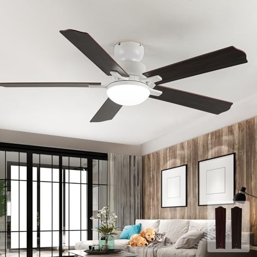 AQLEDY Deckenventilator Mit Beleuchtung Doppelseitige Holzmaserung Flügeln, Deckenleuchte Mit Ventilator Leise Und Fernbedienung, Sommer Winter Led Decken Ventilator Mit Licht Lampe Für Schlafz Wohnz AQLEDY Deckenventilator Mit Beleuchtung Doppelseitige Holzmaserung Flügeln, Deckenleuchte Mit Ventilator Leise Und Fernbedienung, Sommer Winter Led Decken Ventilator Mit Licht Lampe Für Schlafz Wohnz von AQLEDY