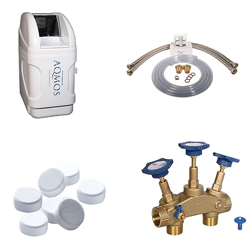 Aqmos FM-32 Wasserenthärtungsanlage im Set mit Montageblock und 100kg Regeneriesalztabletten | Wasserenthärtungsanlage für Haushalte bis zu 3 Personen | Entkalkungsanlage | Antikalkanlage | Aqmos FM-32 Wasserenthärtungsanlage im Set mit Montageblock und 100kg Regeneriesalztabletten | Wasserenthärtungsanlage für Haushalte bis zu 3 Personen | Entkalkungsanlage | Antikalkanlage | von AQMOS Wasseraufbereitung