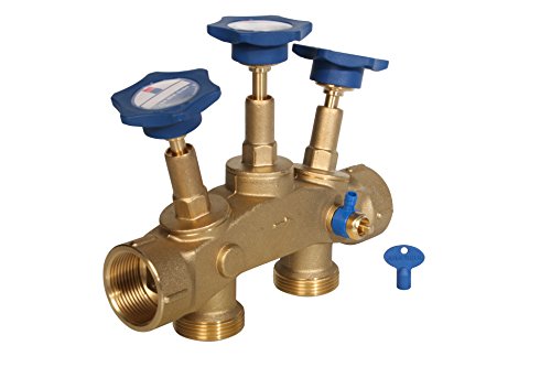 Montageblock 1 1/4"IG x 1 1/4" AG mit Verschneidung und Bypassfunktion sowie Probeentnahmehahn Montageblock 1 1/4"IG x 1 1/4" AG mit Verschneidung und Bypassfunktion sowie Probeentnahmehahn von AQMOS Wasseraufbereitung