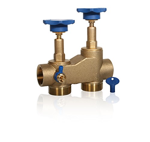 Montageblock UNI 1"IG x 1 1/4" AG mit Verschneidung und Bypassfunktion sowie Probeentnahmehahn von AQMOS Wasseraufbereitung