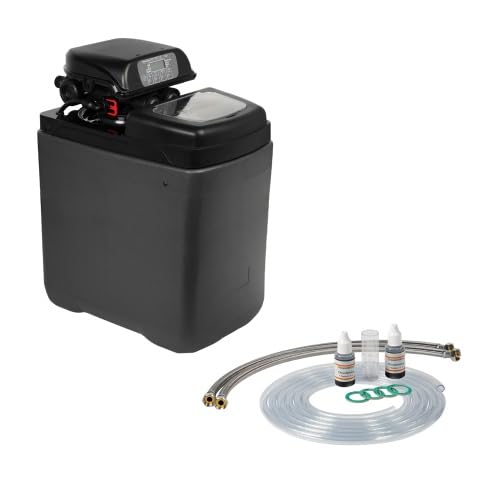 Wasserenthärtungsanlage PINK 15 mit Anschlussset | Wasserenthärter für Haushalte bis zu 5 Personen | Entkalkungsanlage Antikalkanlage Entkalker für weiches Wasser von Aqmos Wasseraufbereitung