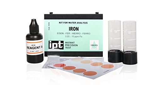 Wasserprobe Eisen Iron Indikator zur Eisen Bestimmung Test Water Kit Set von AQMOS Wasseraufbereitung