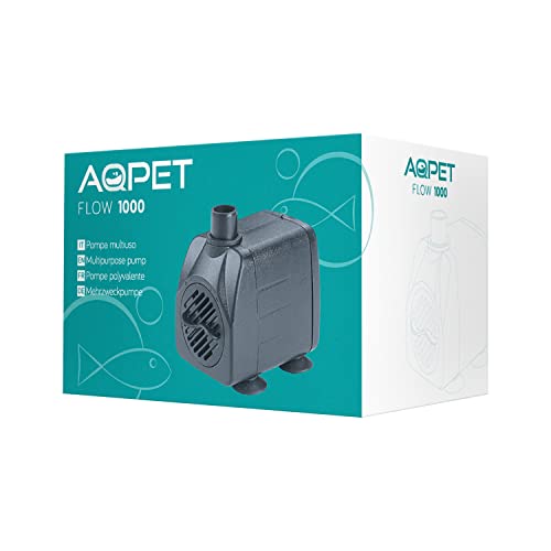 AQPET Flow 1000 Tauchpumpe für Aquarien mit einstellbarer Durchflussmenge max. 1000 l/h von AQPET