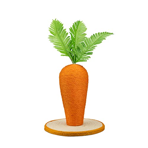 AQPET Kratzbaum Carrot Carota 30 cm mit Katzenbaum Baum Spielplatz Kratzbaum für Katzen Orange von AQPET