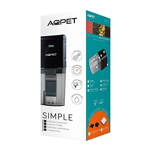 Aqpet Simple Automatischer Futterspender für Aquarien Aqpet Simple Automatischer Futterspender für Aquarien von AQPET