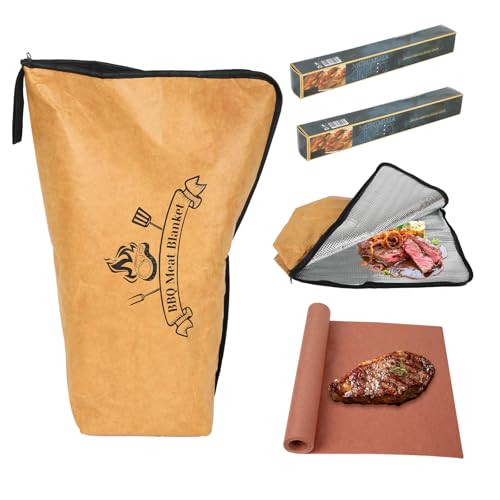 BBQ Blanket for Resting Meat, Reusable Insulated Smoker Grilling Bag with Wide Mouth Meat Resting Blanket for Smoking BBQ Accessories for Beef/Pork Shoulders/Puten BBQ Blanket for Resting Meat, Reusable Insulated Smoker Grilling Bag with Wide Mouth Meat Resting Blanket for Smoking BBQ Accessories for Beef/Pork Shoulders/Puten von AQQHSAIN