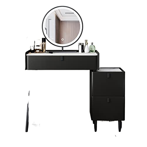 AQQWWER Schminktisch Light Dresser Minimal Storage Cabinet Retractable Dresser Vanity Table (Color : 3, Size : 60) von AQQWWER