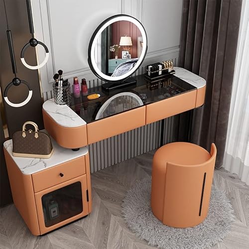 AQQWWER Schminktisch Luxurious Modern Dresser with Dresser Multi-Functional Storage Cabinet Family Bedroom Furniture (Color : 2) von AQQWWER