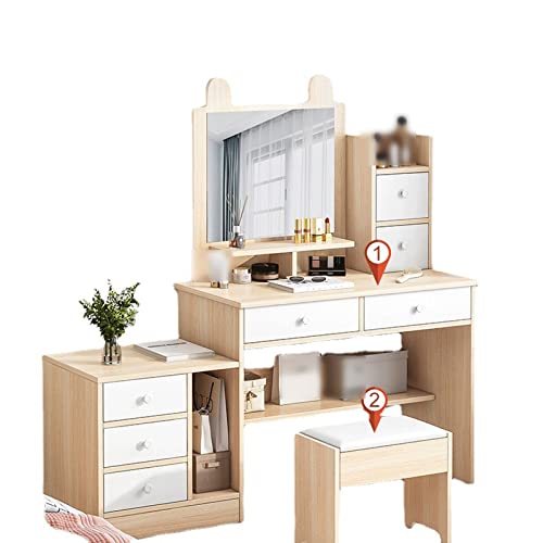 AQQWWER Schminktisch New Dressing Table Storage Integrated Cabinet Dressing Table von AQQWWER