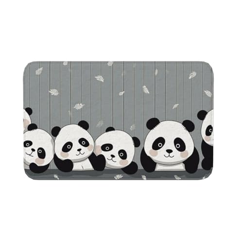 Fußmatte für den Innen- und Außenbereich, rutschfeste Bodenmatte, lustiger Baby-Panda-Vorleger für Eingangsbereich, Veranda, Waschküche, Badezimmer, Schlafzimmer, Teppich, 50,8 x 80 cm Fußmatte für den Innen- und Außenbereich, rutschfeste Bodenmatte, lustiger Baby-Panda-Vorleger für Eingangsbereich, Veranda, Waschküche, Badezimmer, Schlafzimmer, Teppich, 50,8 x 80 cm von AQRJKHD