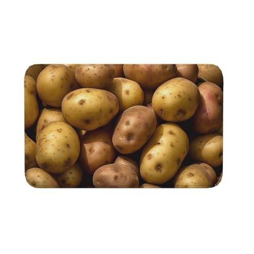 Fußmatte für drinnen und draußen, rutschfeste Bodenmatte, Gartenkartoffeln, Eingangsteppich, Veranda, Waschküche, Badezimmer, Schlafzimmer, 50,8 x 80 cm von AQRJKHD
