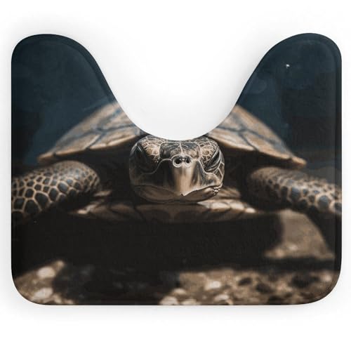 AQRJLPM Toilettenvorleger mit Tierschildkröte, U-förmig, rutschfest, schnell trocknend, super saugfähig, klein, weich, Badezimmerteppiche für Badezimmer, Badewanne und Duschboden AQRJLPM Toilettenvorleger mit Tierschildkröte, U-förmig, rutschfest, schnell trocknend, super saugfähig, klein, weich, Badezimmerteppiche für Badezimmer, Badewanne und Duschboden von AQRJLPM