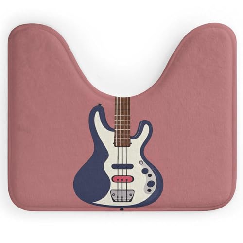 AQRJLPM WC-Teppich für Gitarre, Bass, Musikinstrumente, U-förmige Kontur, rutschfest, schnell trocknend, super saugfähig, klein, weich, Badezimmerteppiche für Badezimmer, Badewanne und Dusche AQRJLPM WC-Teppich für Gitarre, Bass, Musikinstrumente, U-förmige Kontur, rutschfest, schnell trocknend, super saugfähig, klein, weich, Badezimmerteppiche für Badezimmer, Badewanne und Dusche von AQRJLPM