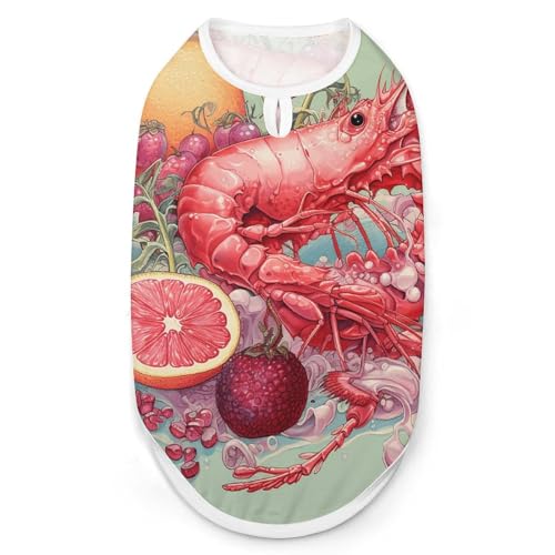 Hundeshirt mit Granatäpfeln und Früchten, schnell trocknend, atmungsaktiv, weich, dehnbar, ärmellos, Größe XL Hundeshirt mit Granatäpfeln und Früchten, schnell trocknend, atmungsaktiv, weich, dehnbar, ärmellos, Größe XL von AQRJLPM