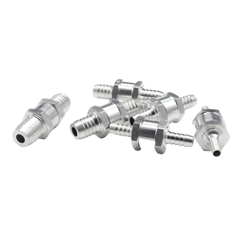 1/5Pcs One Way Check Valves 6mm 8mm 10mm 12mm 14mm 16mm Aluminium Alloy Fuel Non Return Check Valve One Way Fit Carburettor(10mm,5Pcs) von AQRKPKQBH