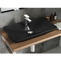 Design Keramik Aufsatz Waschschale KB.AN.Leon.002 64,5x39,5 cm Anthrazit Matt - Aqua Bagno von AQUA BAGNO