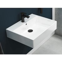 Solo Design Keramik Waschbecken Waschtisch 60x50cm weiß - Aqua Bagno von AQUA BAGNO