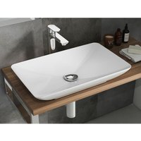 Design Keramik Aufsatzwaschbecken Eckig Waschschale Waschtisch KB.Leon.001 - Aqua Bagno von AQUA BAGNO