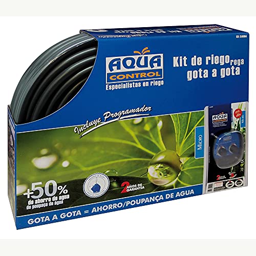 Aqua Control Tropfbewässerung für den Garten, inkl. Tropfen, Rohre, Mikroschlauch, Druckminderer, Halterungen und Stopfen, Kit C4064 von AQUA CONTROL