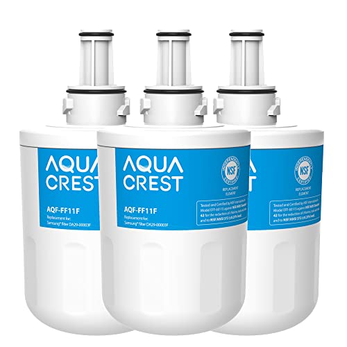 AQUA CREST DA29-00003F Kühlschrank-Wasserfilter, Kompatibel mit Samsung® Aqua Pure Plus DA29-00003F, HAFIN1, DA29-00003A, DA29-00003B, DA29-00003A-B, DA61-00159A, DA97-06317A, Paket Kann Variieren (3) von AQUA CREST