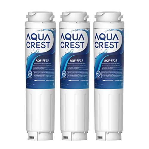 AQUA CREST AQF-FF25 AQF-644845 Wasserfilter, bleifrei, lebensmittelechtes Material, fortschrittlicher Aktivkokos-Kohleblock, weiß von AQUA CREST