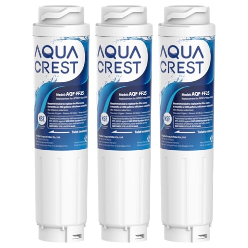 AQUA CREST AQF-FF25 AQF-644845 Wasserfilter, bleifrei, lebensmittelechtes Material, fortschrittlicher Aktivkohleblock, Weiß AQUA CREST AQF-FF25 AQF-644845 Wasserfilter, bleifrei, lebensmittelechtes Material, fortschrittlicher Aktivkohleblock, Weiß von AQUA CREST