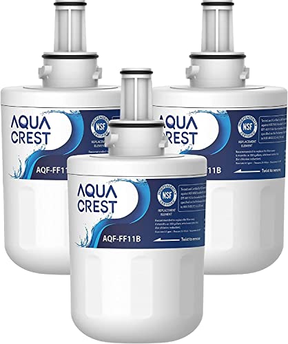 AQUA CREST DA29-00003G Kühlschrank Wasserfilter, Kompatibel mit Samsung Aqua Pure Plus DA29-00003G, DA29-00003B, DA29-00003A, DA97-06317A, DA61-00159A, HAFCU1/XAA, HAFIN2/EXP, Paket Kann Variieren (3) von AQUA CREST