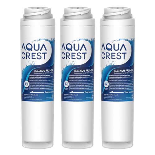 AQUA CREST Undersink GXRLQR Inline Water Filter, NSF 42 Certified, Replacement for GE SmartWater Twist and Lock In-Line GXRLQR Water Filter (Pack of 3) von AQUA CREST