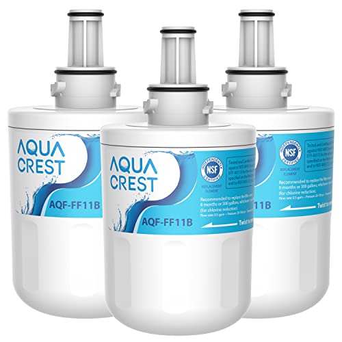 AQUACREST DA29-00003G Kühlschrank Wasserfilter, Kompatibel mit Samsung Aqua Pure Plus DA29-00003G, DA29-00003B, DA29-00003A, DA97-06317A, DA61-00159A, HAFCU1/XAA, HAFIN2/EXP, WSS-1 (3) von AQUA CREST