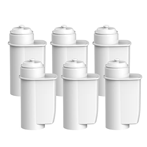 AquaCrest AQK-01 Kompatibler Kaffeemaschinenwasserfilterersatz für Brita Intenza; Siemens TZ70033, TCZ7003, EQ. Serie; Bosch 12008246 - einschließlich verschiedener Modelle von Neff & Gaggenau (6) von AQUA CREST