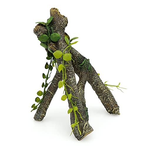 AQUA KT Reptilien Klettern Reben AST Kletterzweig mit Bäume Blätter Regenwald Terrarien Habitat Zubehör für Eidechsen Skorpione Chamäleon Schlangen Leopard Geckos Klettern AQUA KT Reptilien Klettern Reben AST Kletterzweig mit Bäume Blätter Regenwald Terrarien Habitat Zubehör für Eidechsen Skorpione Chamäleon Schlangen Leopard Geckos Klettern von AQUA KT