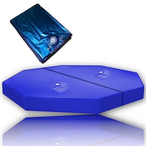 8-Eck 240 cm Achteck Dual Matratze Wasserkern Softside Wasserbett (Beruhigung F5) von AQUA ROYAL