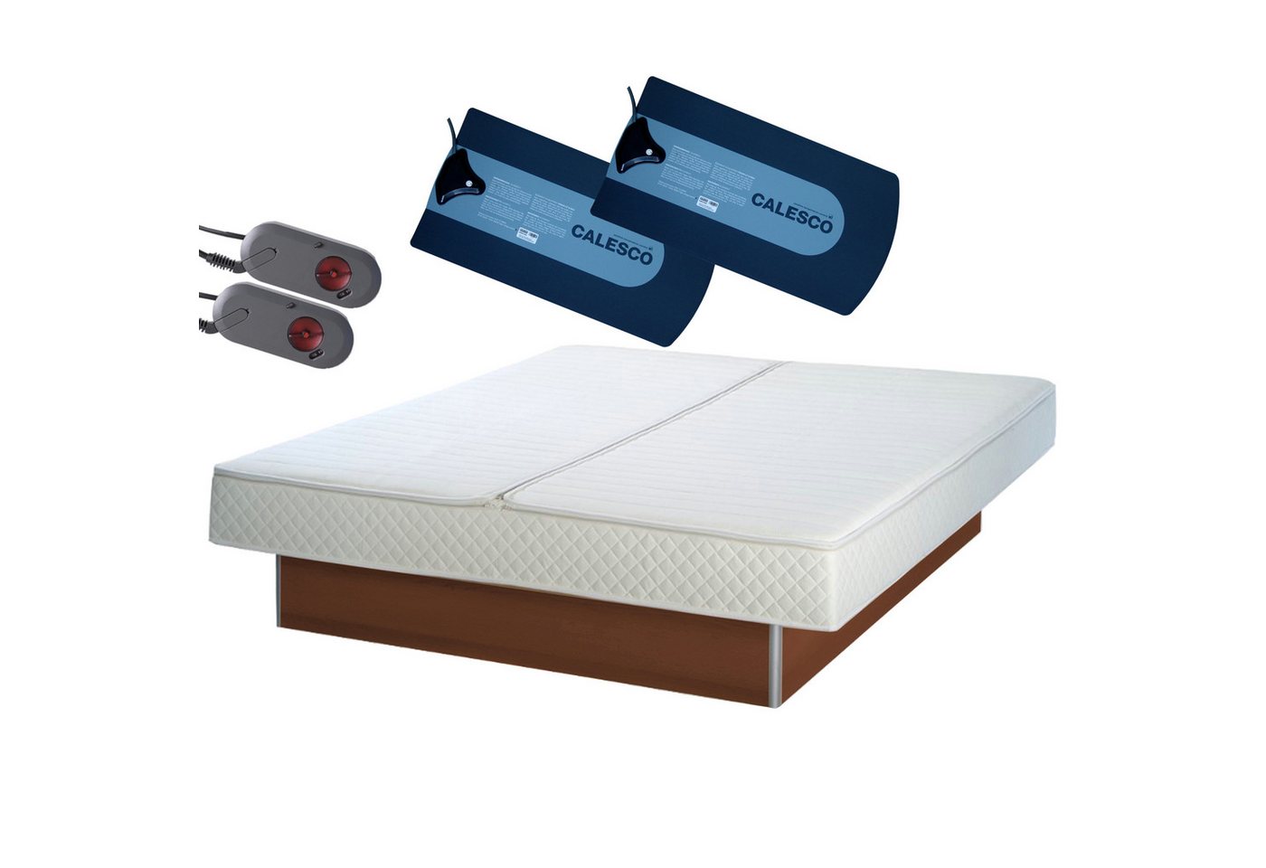 AQUA ROYAL, Wasserbett Komplett Softside DUAL Calesco K-Box 90 Heizungen Podest, mit Calesco Carbon Box90 AQUA ROYAL, Wasserbett Komplett Softside DUAL Calesco K-Box 90 Heizungen Podest, mit Calesco Carbon Box90 von AQUA ROYAL