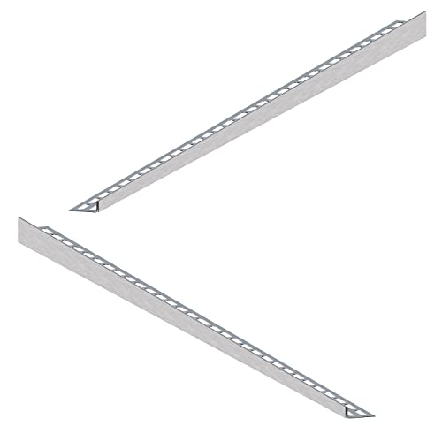 Aquabad Edelstahl Gefälleprofil Clive für begehbare Dusche 100cm, 1x paar (links und rechts), Kantenhöhe 10mm von AQUABAD