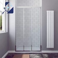 120 x 195 cm Dreiteilige Schiebetür für Nische Duschtür Nischentür Nischenschiebetür Schiebeglastür Dusche 3 Teilig Duschabtrennung Duschwand Glas 6 120 x 195 cm Dreiteilige Schiebetür für Nische Duschtür Nischentür Nischenschiebetür Schiebeglastür Dusche 3 Teilig Duschabtrennung Duschwand Glas 6 von AQUABATOS