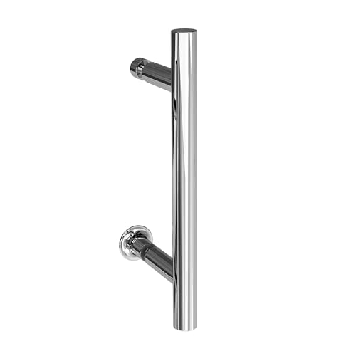 AQUABATOS® Duschkabine Griff Duschtürgriffe Beidseitig Türgriff aus Edelstahl Edelstahlgriff Bügelgriff Stangengriff 130 mm 13 cm Lochabstand für Glasstärke von 5 bis 10 mm von AQUABATOS