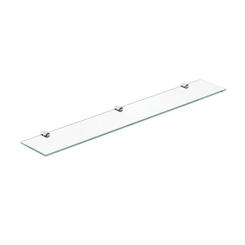 AQUABATOS 70 x 11 cm Glasregale Glasablage Wandregale Wandablage Duschregal Duschablage Bad Regal Badezimmer Regal Badablage Ablageregal aus Einscheiben-Sicherheitsglas ESG 6 mm klar von AQUABATOS