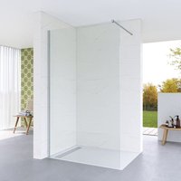 AQUABATOS 80 x 200 cm Walk-In Dusche mit Stabilisator aus ESG-Sicherheitsglas 8mm Nano Beschichtung Duschwand für Badezimmer Duschkabine Glas AQUABATOS 80 x 200 cm Walk-In Dusche mit Stabilisator aus ESG-Sicherheitsglas 8mm Nano Beschichtung Duschwand für Badezimmer Duschkabine Glas von AQUABATOS