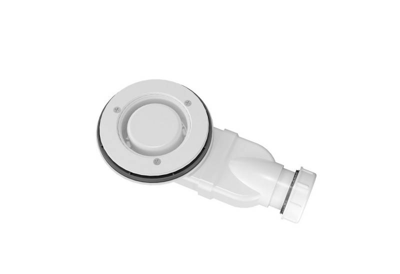 AQUABATOS Ablaufgarnitur Duschablauf Dusche flach 90mm ohne Decke Abgang waagerecht (Duschwannenablaufgarnitur Duschwannen Abfluss Bodenabläufe Bodeneinläufe) von AQUABATOS