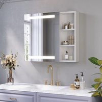 AQUABATOS Bad Spiegelschrank mit Beleuchtung 70 x 60 cm Linksoffener Badezimmerschrank LED Badspiegel mit Infrarot Sensor Antibeschlag Dimmbar AQUABATOS Bad Spiegelschrank mit Beleuchtung 70 x 60 cm Linksoffener Badezimmerschrank LED Badspiegel mit Infrarot Sensor Antibeschlag Dimmbar von AQUABATOS