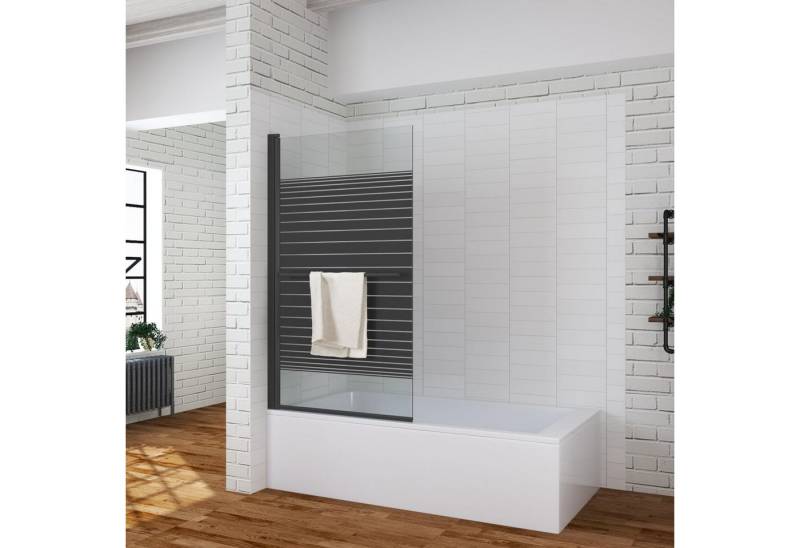 AQUABATOS Badewannenaufsatz Eck Glas Duschwand für Badewanne 1 tlg 2 tlg 3 tlg, ohne Bohren oder Bohrinstallation von AQUABATOS